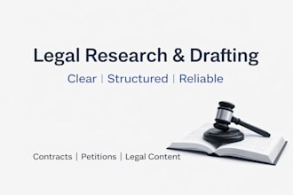 legal research drafting case summary and legal writing