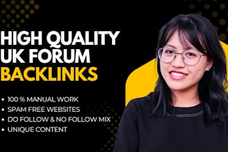 create high quality UK forums blog backlinks