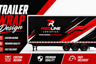 design custom car wrap, van wrap, truck wrap, trailer wrap