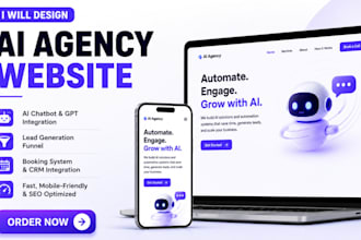 ai automation agency website, ai agency website, ai chatbot website