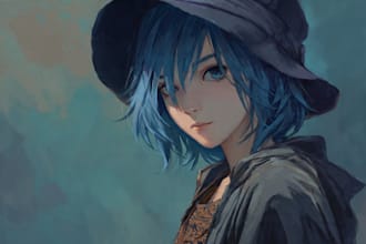 draw anime or realistic character illustration