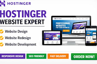 design hostinger website, design landing page, setup hostinger, wordpress web