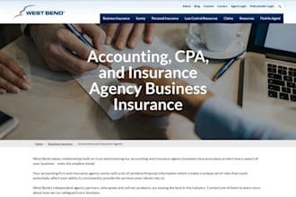 design wix investment website insurance accounting website credit repair website