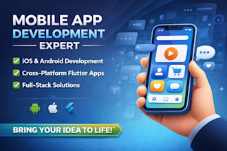 develop professional mobile app development android, ios flutter expert
