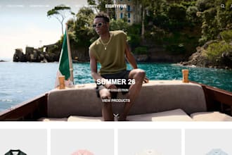 design clothing website streetwear website shopify clothing brand website