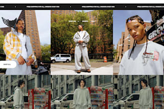 design clothing website, streetwear website and clothing brand website