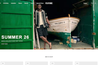 design shopify clothing website, clothing shopify store, clothing brand website