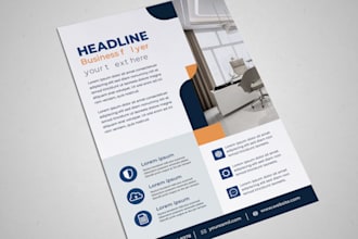 design stunning flyer, poster or leaflet for any businessor