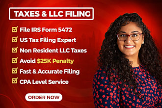 file us tax form 5472, form 1120, 1040, filing cpa us wy and de registration