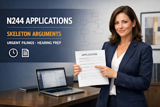 draft urgent court applications n244 and skeleton arguments for hearings