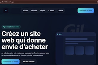 create a modern and professional website for your business