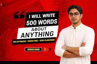 write 500 words about anything