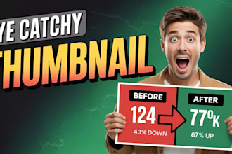 create high CTR youtube thumbnails that get more clicks