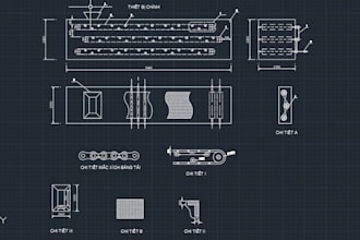 create 2d cad technical drawings and mechanical drafting