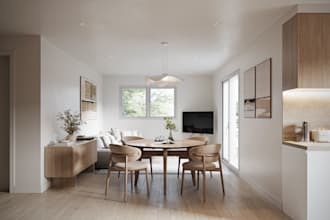 interior rendering for the residence
