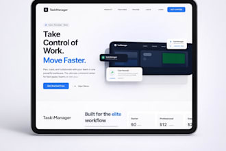 design modern saas, startup website UI UX and frontend