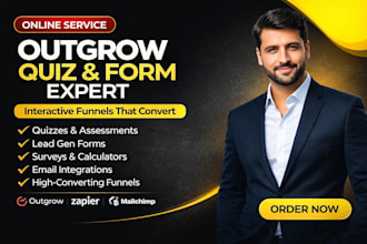 build quiz, forms, and surveys using outgrow, interactive outgrow online survey