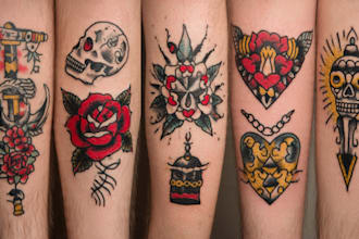 create awesome old school tattoo style design
