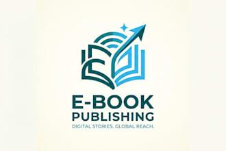 design a modern and creative ebook publishing logo