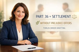 draft settlement agreements and without prejudice offers to end disputes