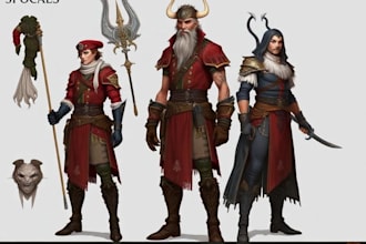 develop character design and concept art for your game