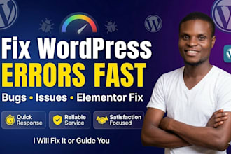 fix wordpress errors, bugs and elementor issues fast