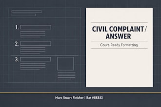 draft a strong pro se 1983 civil complaint or answer for federal and state court