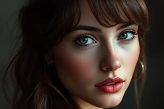 paint a realistic digital portrait