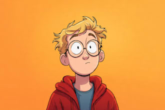 draw a cartoon character, comic or webcomic