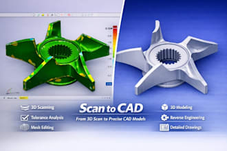 convert a 3d scan into a solid cad model
