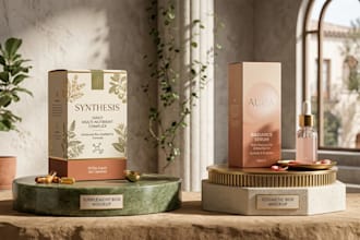 design cosmetic box supplement box packaging, pouch label cosmetic box packaging