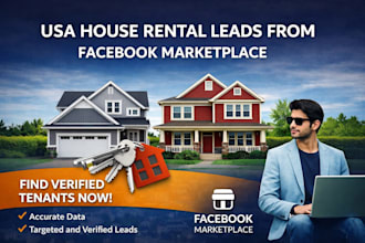 give you USA house rental leads from facebook marketplace