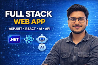 develop full stack web application using asp dotnet core and react