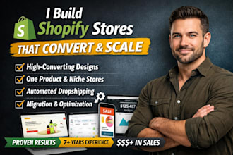 build shopify store, design or redesign shopify website, shopify ecommerce store