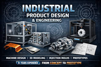 design industrial machines, molds, and mechanical products