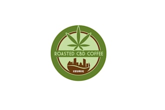 design hip upbeat roasted cbd coffee logo