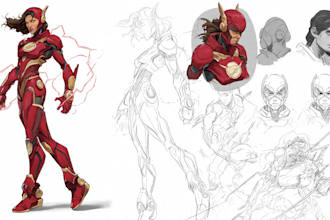 superhero character for comics