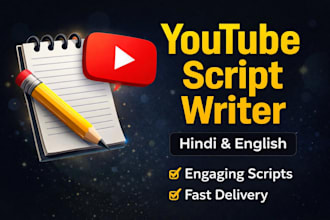 write engaging youtube scripts in hindi or english