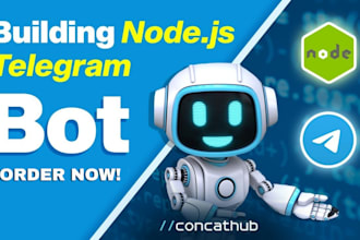 create powerful telegram bot, whatsapp bot, game bot and API automation bot
