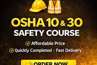 osha 10 30 construction safety training