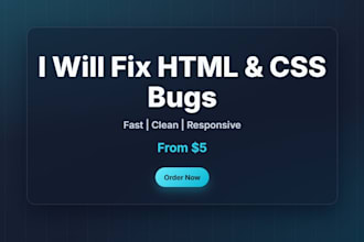 fix HTML CSS bugs and layout issues fast