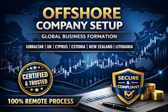 set up offshore companies in gibraltar, the UK, cyprus, new zealand and estonia