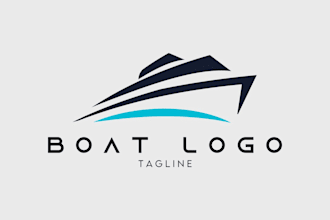 design a creative ocean, boat, or fishing logo