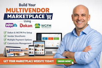 design online store and woocommerce multivendor marketplace using dokan or wcfm