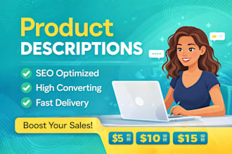 write high converting product descriptions for sales