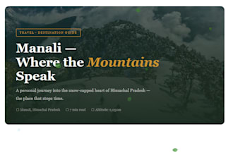 write and design a beautiful blog post in hindi or english