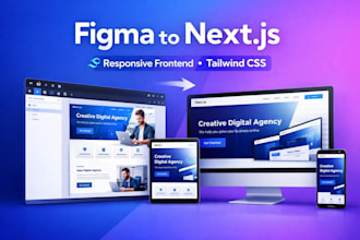convert figma to nextjs responsive frontend