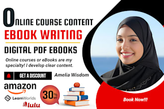 write an ebook, online course content, ebook online course, ebook ghostwriter