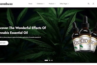 build cannabis shopify cbd hemp store cbd oil store vape marijuana cbd website