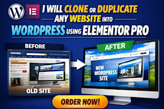 clone or duplicate webseite wordpress into wordpress using elementor pro